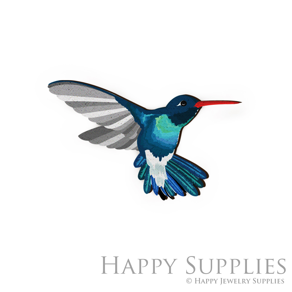 Handmade Jewelry Making Supplies Beads Cut Wooden Charm Bird For DIY Necklace Earring Brooch (CW072-H)