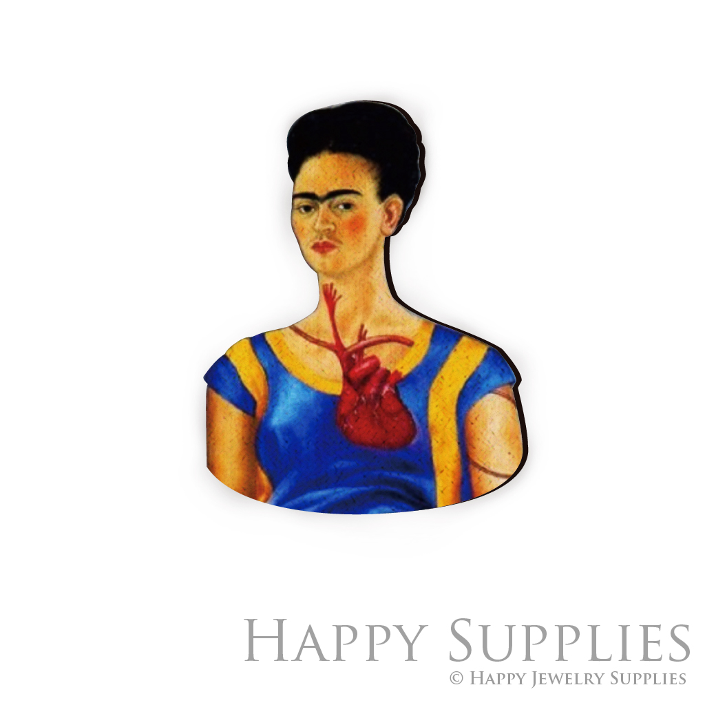 Handmade Jewelry Making Supplies Beads Cut Wooden Charm Mexican Woman For DIY Necklace Earring Brooch (CW073-A)