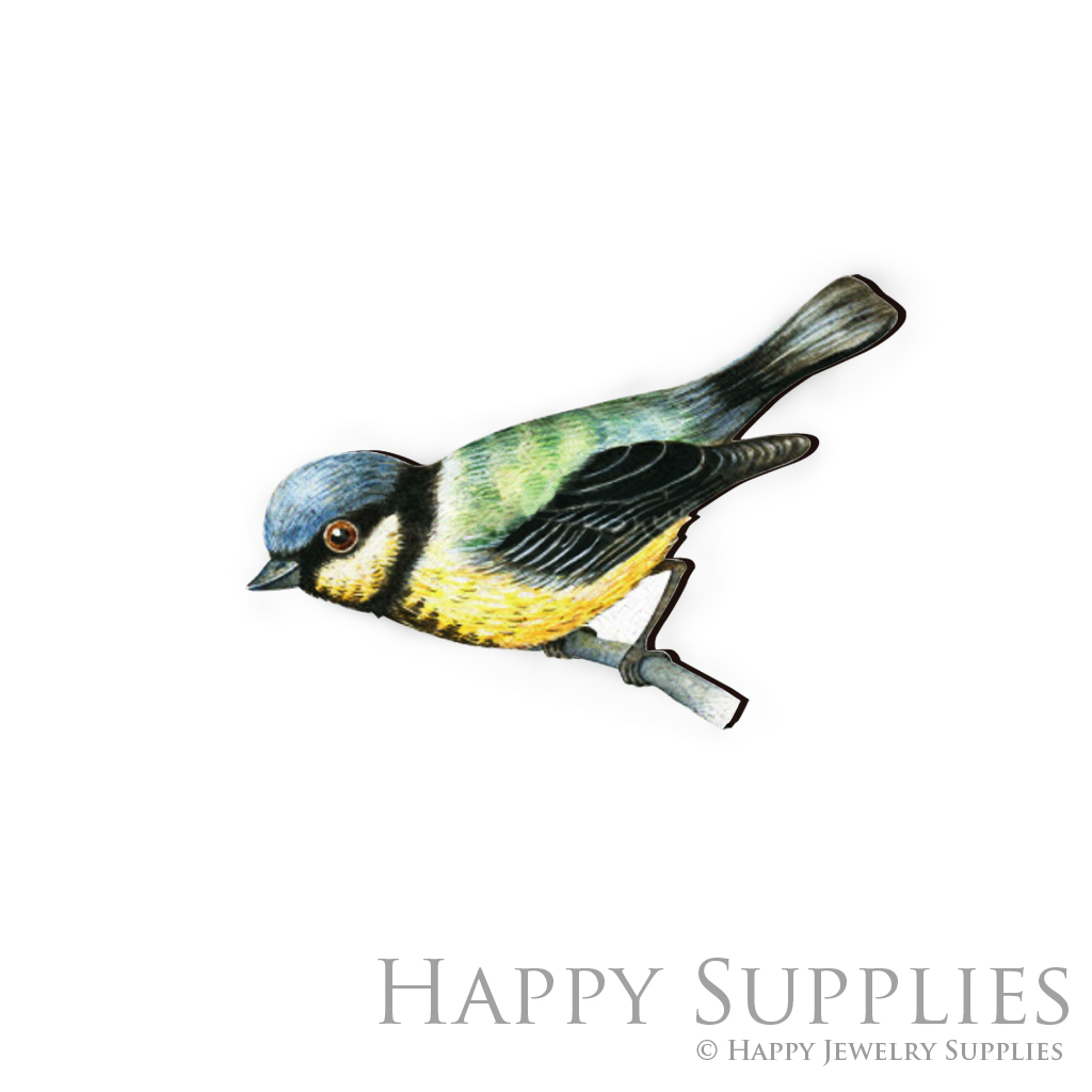 Handmade Jewelry Making Supplies Beads Cut Wooden Charm Bird For DIY Necklace Earring Brooch (CW072-I)