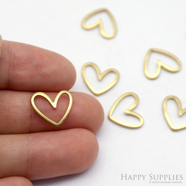 Brass Jewelry Charms, Love Raw Brass Earring Charms, Brass Jewelry Pendants, Raw Brass Jewelry Findings, Brass Pendants Jewelry Wholesale (NZG327)