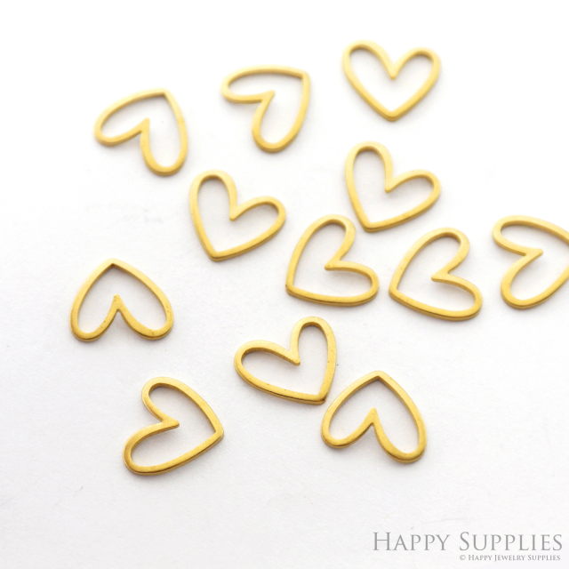 Brass Jewelry Charms, Love Raw Brass Earring Charms, Brass Jewelry Pendants, Raw Brass Jewelry Findings, Brass Pendants Jewelry Wholesale (NZG327)