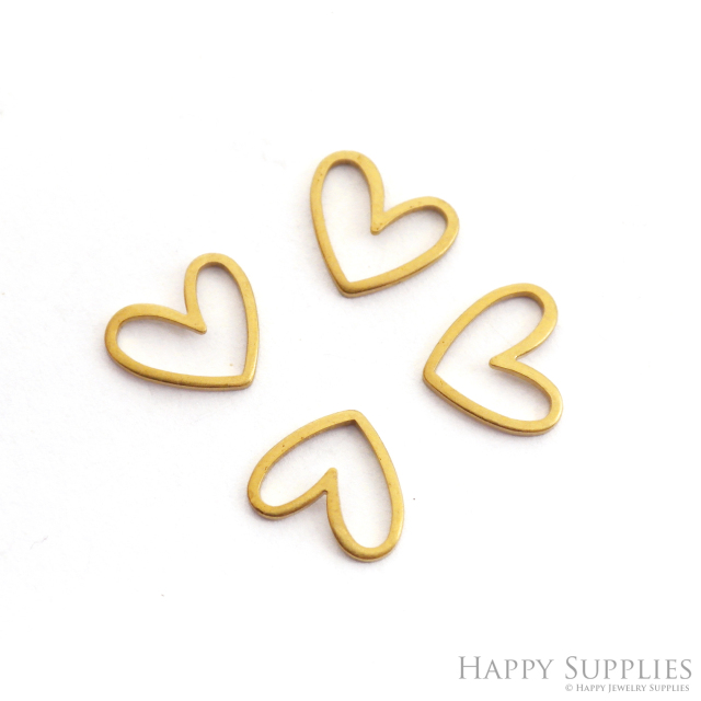 Brass Jewelry Charms, Love Raw Brass Earring Charms, Brass Jewelry Pendants, Raw Brass Jewelry Findings, Brass Pendants Jewelry Wholesale (NZG327)