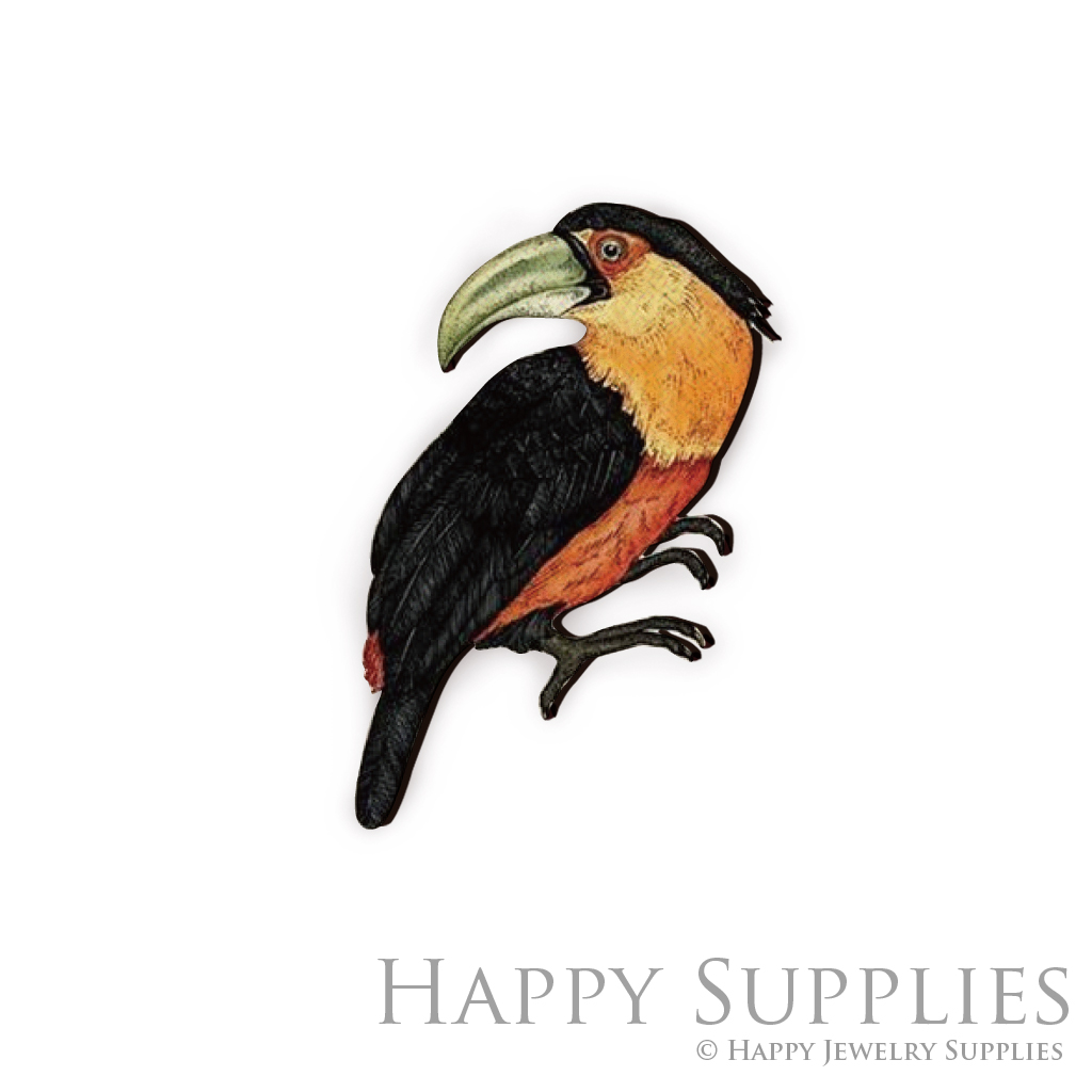 Handmade Jewelry Making Supplies Beads Cut Wooden Charm Woodpecker For DIY Necklace Earring Brooch (CW085-F)