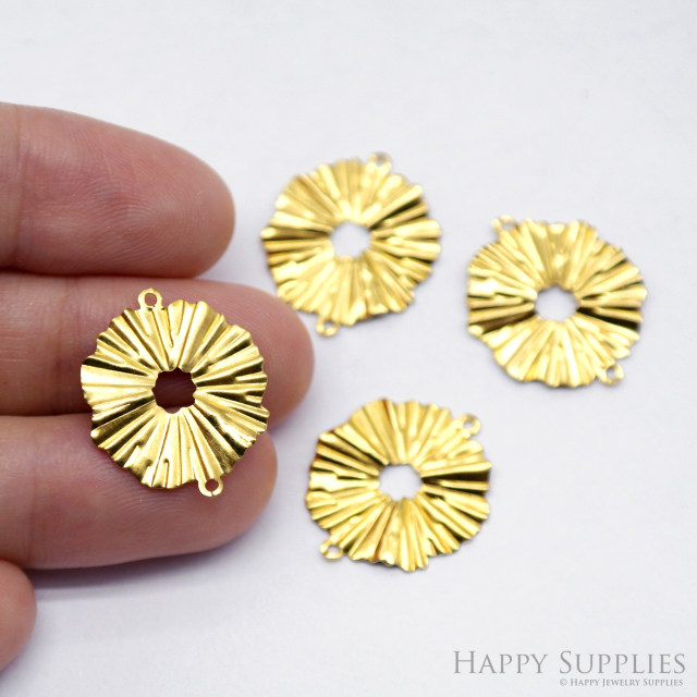 Brass Jewelry Charms,Sun Flower Raw Brass Earring Charms, Brass Jewelry Pendants, Raw Brass Jewelry Findings, Brass Pendants Jewelry Wholesale (NZG329)
