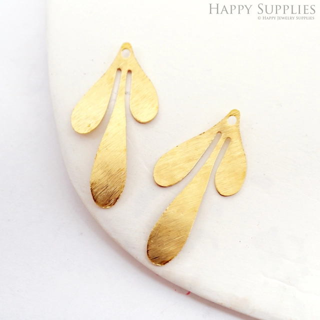 Brass Jewelry Charms,Leaves Raw Brass Earring Charms, Brass Jewelry Pendants, Raw Brass Jewelry Findings, Brass Pendants Jewelry Wholesale (NZG332)