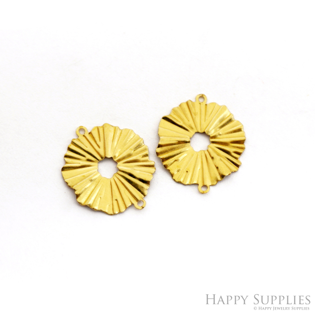 Brass Jewelry Charms,Sun Flower Raw Brass Earring Charms, Brass Jewelry Pendants, Raw Brass Jewelry Findings, Brass Pendants Jewelry Wholesale (NZG329)