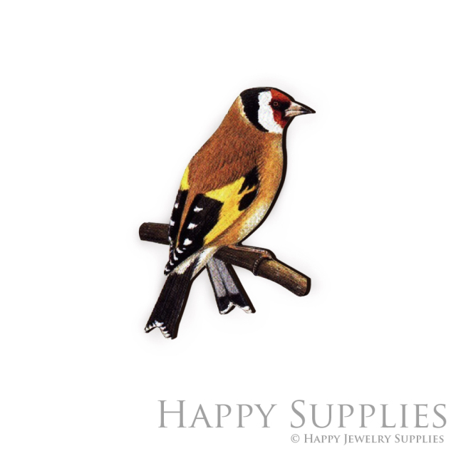 Handmade Jewelry Making Supplies Beads Cut Wooden Charm Bird For DIY Necklace Earring Brooch (CW085-B)