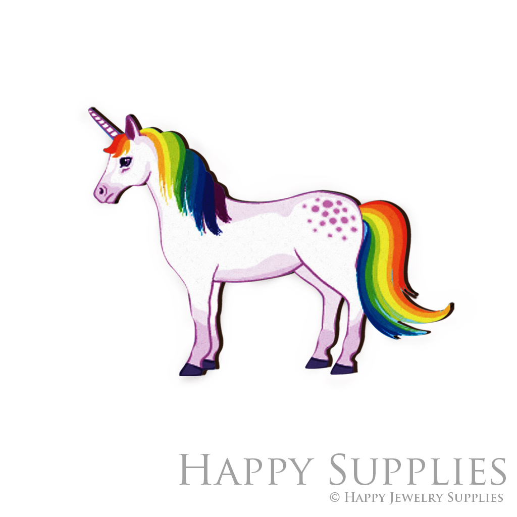 Handmade Jewelry Making Supplies Beads Cut Wooden Charm Horse For DIY Necklace Earring Brooch (CW086-B)