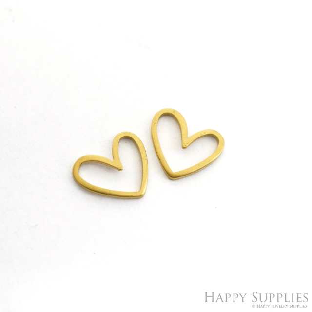 Brass Jewelry Charms, Love Raw Brass Earring Charms, Brass Jewelry Pendants, Raw Brass Jewelry Findings, Brass Pendants Jewelry Wholesale (NZG327)