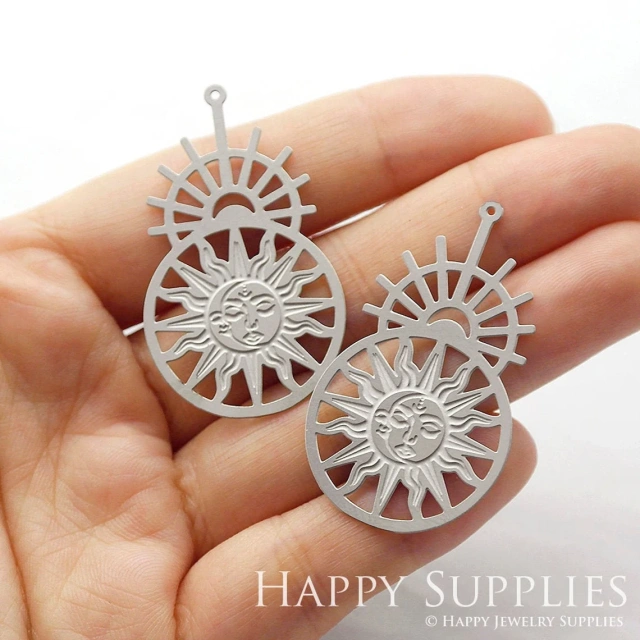 Corroded Stainless Steel Jewelry Charms, Geometry Corroded Stainless Steel Earring Charms, Corroded Stainless Steel Silver Jewelry Pendants, Corroded Stainless Steel Silver Jewelry Findings, Corroded Stainless Steel Pendants Jewelry Wholesale (SSB92)