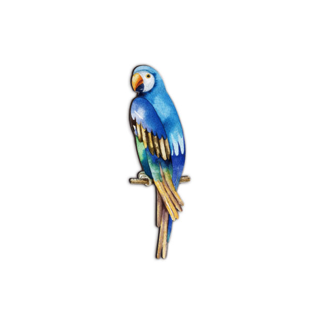 Handmade Jewelry Making Supplies Beads Cut Wooden Charm Bird DIY Necklace Earring Brooch (CW169)