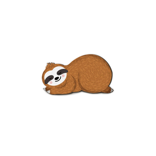 Handmade Jewelry Making Supplies Beads Cut Wooden Charm Sloth DIY Necklace Earring Brooch (CW153)