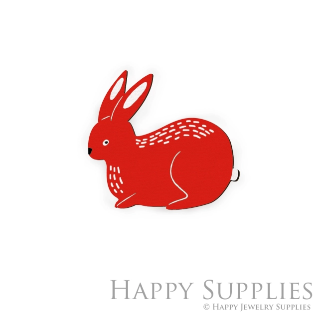 Handmade Jewelry Making Supplies Beads Cut Wooden Charm Squirrel DIY Necklace Earring Brooch (CW030-D)