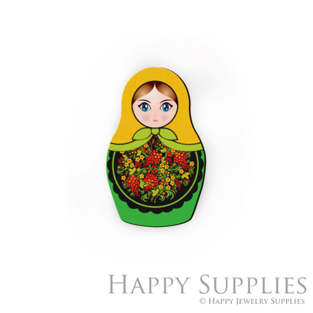 Handmade Jewelry Making Supplies Beads Cut Wooden Charm Butterfly DIY Necklace Earring Brooch (CW026-B)