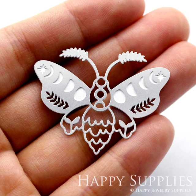 Corroded Stainless Steel Jewelry Charms, Bee Corroded Stainless Steel Earring Charms, Corroded Stainless Steel Silver Jewelry Pendants, Corroded Stainless Steel Silver Jewelry Findings, Corroded Stainless Steel Pendants Jewelry Wholesale (SSB219)