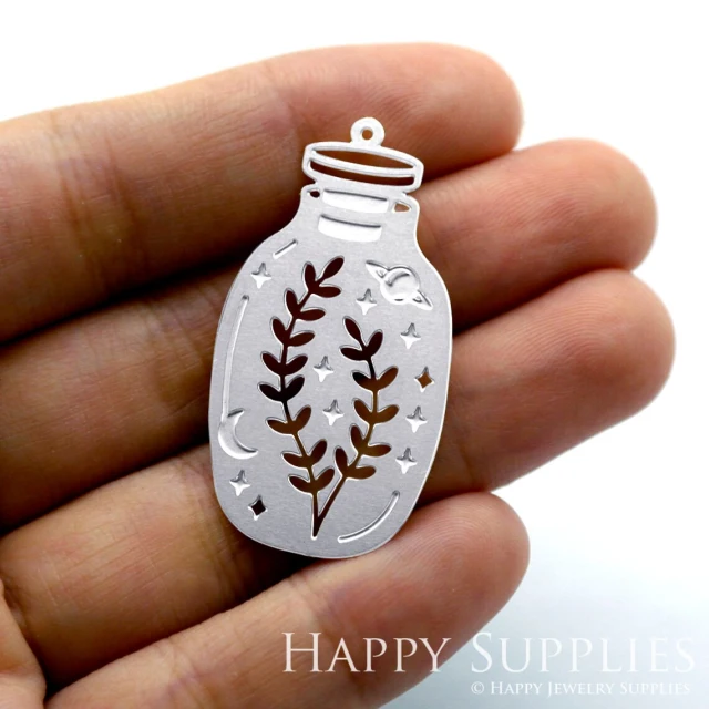 Corroded Stainless Steel Jewelry Charms, Leaf Corroded Stainless Steel Earring Charms, Corroded Stainless Steel Silver Jewelry Pendants, Corroded Stainless Steel Silver Jewelry Findings, Corroded Stainless Steel Pendants Jewelry Wholesale (SSB403)