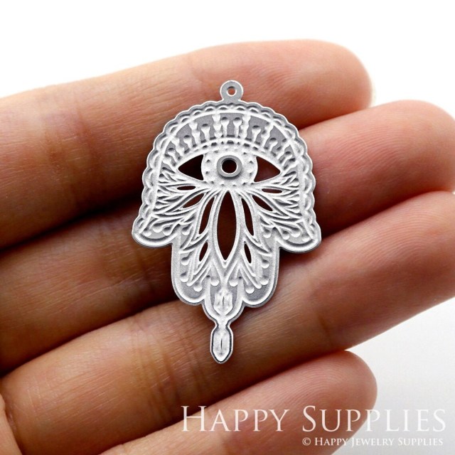 Corroded Stainless Steel Jewelry Charms, Eye Corroded Stainless Steel Earring Charms, Corroded Stainless Steel Silver Jewelry Pendants, Corroded Stainless Steel Silver Jewelry Findings, Corroded Stainless Steel Pendants Jewelry Wholesale (SSB273)