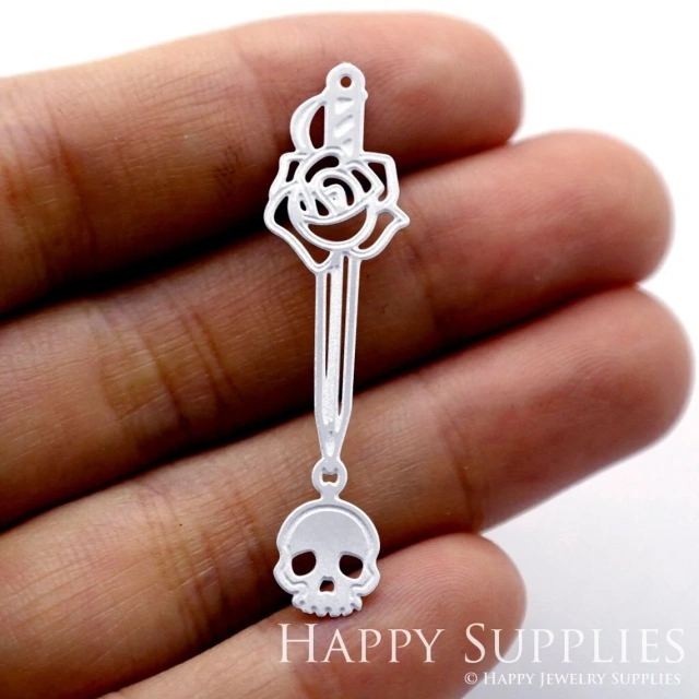 Corroded Stainless Steel Jewelry Charms, Sword Corroded Stainless Steel Earring Charms, Corroded Stainless Steel Silver Jewelry Pendants, Corroded Stainless Steel Silver Jewelry Findings, Corroded Stainless Steel Pendants Jewelry Wholesale (SSB440)