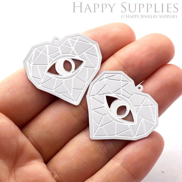 Corroded Stainless Steel Jewelry Charms, Love Corroded Stainless Steel Earring Charms, Corroded Stainless Steel Silver Jewelry Pendants, Corroded Stainless Steel Silver Jewelry Findings, Corroded Stainless Steel Pendants Jewelry Wholesale (SSB168)