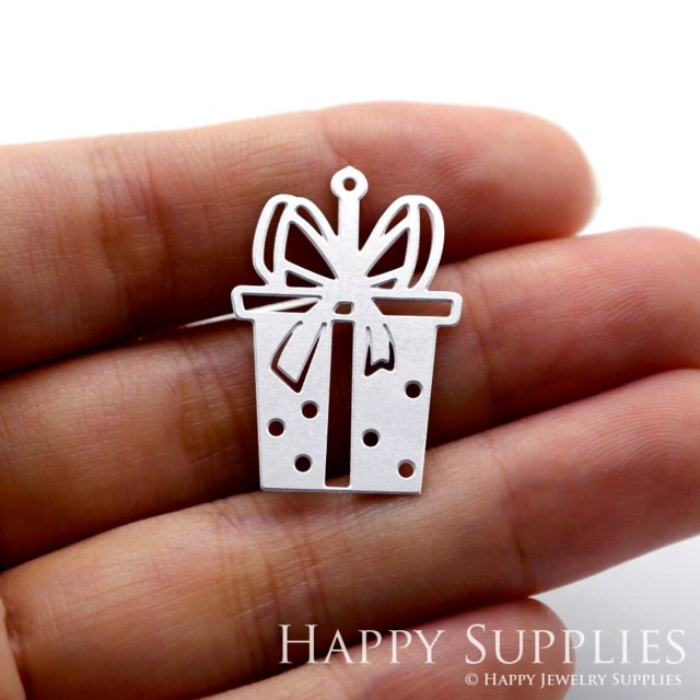 Corroded Stainless Steel Jewelry Charms, Christmas Gift Stainless Steel Earring Charms, Corroded Stainless Steel Silver Jewelry Pendants, Corroded Stainless Steel Silver Jewelry Findings, Corroded Stainless Steel Pendants Jewelry Wholesale (SSB242)