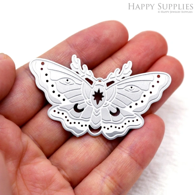 Corroded Stainless Steel Jewelry Charms, Butterfly Corroded Stainless Steel Earring Charms, Corroded Stainless Steel Silver Jewelry Pendants, Corroded Stainless Steel Silver Jewelry Findings, Corroded Stainless Steel Pendants Jewelry Wholesale (SSB595)