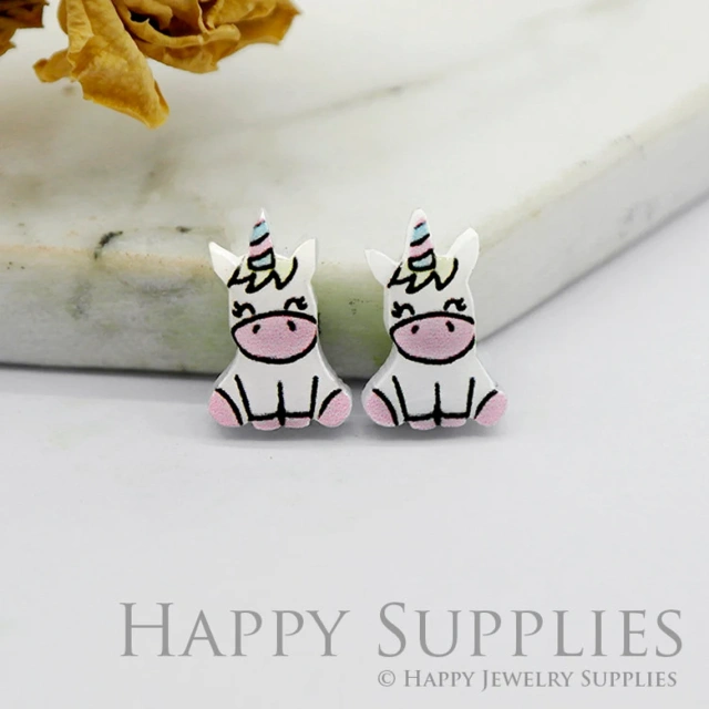 Acrylic Earrings Charms , Unicorn Acrylic Resin Charms , Resin Earrings Charm ,Acrylic Jewelry Findings ,Acrylic Earrings Supply (AR238)