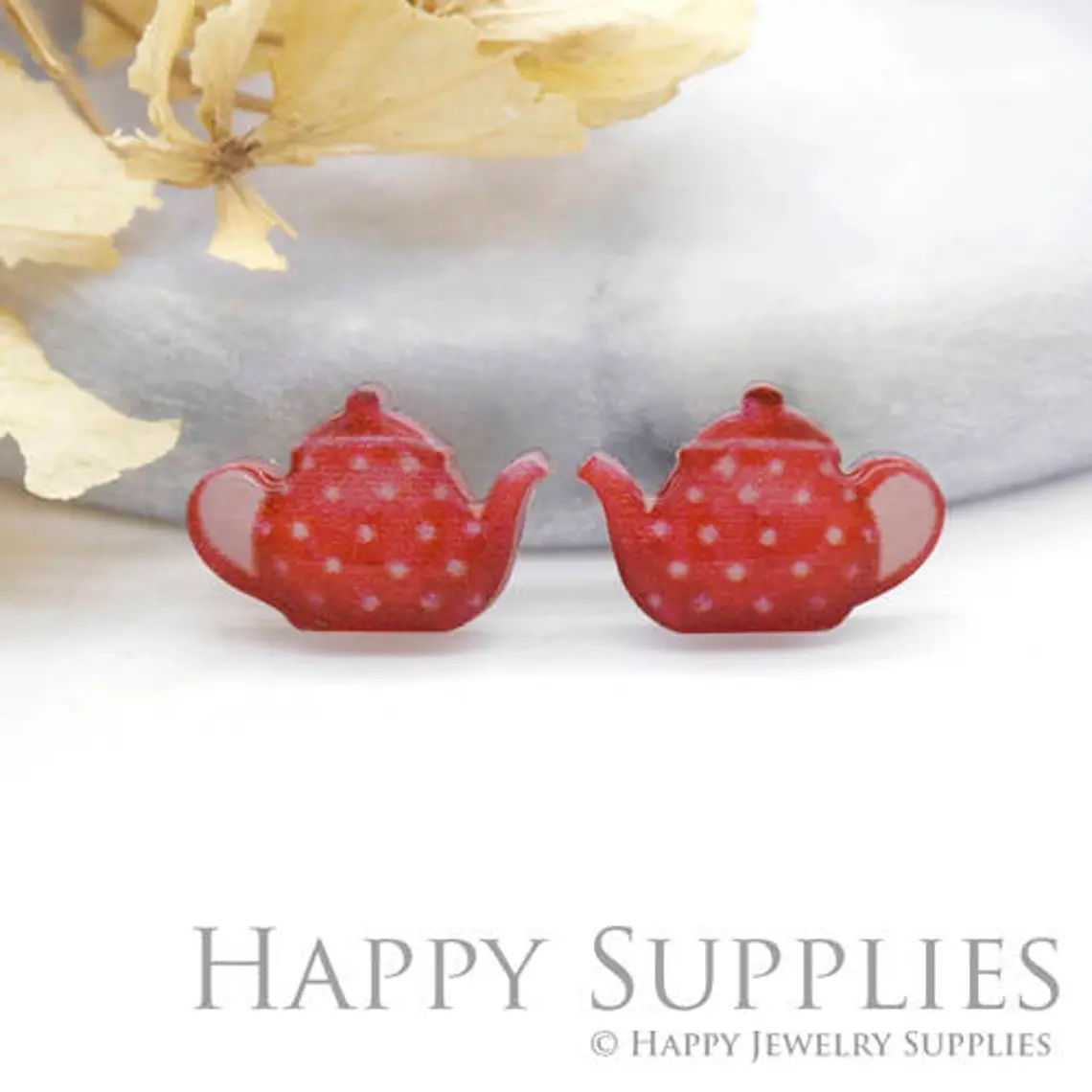 Acrylic Earrings Charms , Teapot Acrylic Resin Charms , Resin Earrings Charm ,Acrylic Jewelry Findings ,Acrylic Earrings Supply (AR139)