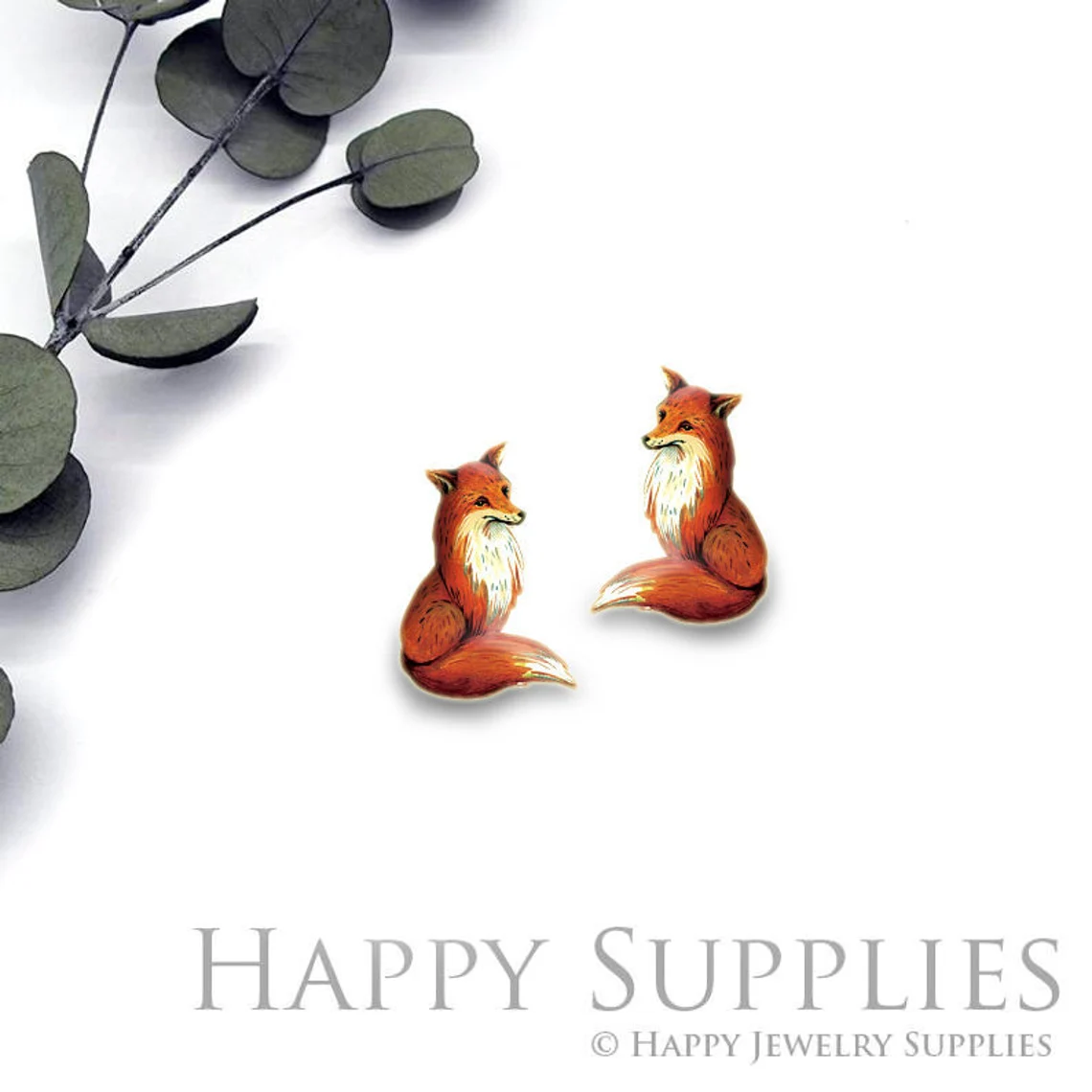 Acrylic Earrings Charms , Fox Acrylic Resin Charms , Resin Earrings Charm ,Acrylic Jewelry Findings ,Acrylic Earrings Supply (AR223)