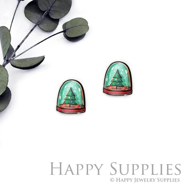 Acrylic Resin Charm , Tree Acrylic Earrings Charms ,Resin Stud Earrings Charm ,Acrylic Jewelry Findings ,Resin Earrings Supply (AR529)