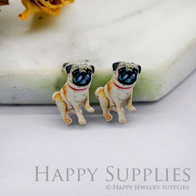Acrylic Earrings Charms , Dog Acrylic Resin Charms , Resin Earrings Charm ,Acrylic Jewelry Findings ,Acrylic Earrings Supply (AR306)