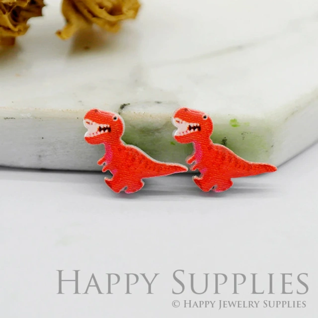 Acrylic Earrings Charms , Dinosaur Acrylic Resin Charms , Resin Earrings Charm ,Acrylic Jewelry Findings ,Acrylic Earrings Supply (AR253)