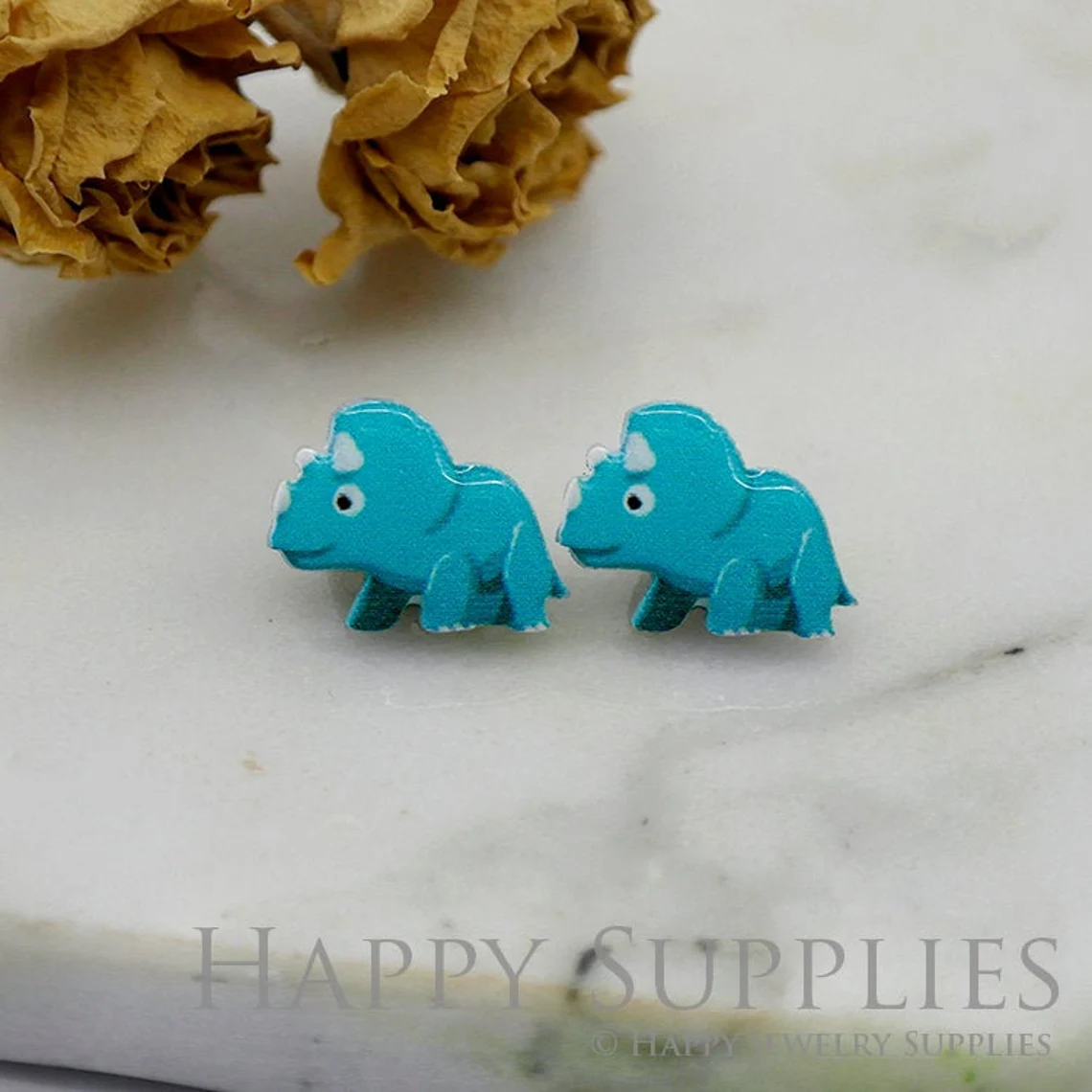 Acrylic Resin Charm , Dinosaurs Acrylic Earrings Charms ,Resin Stud Earrings Charm ,Acrylic Jewelry Findings ,Resin Earrings Supply (AR268)