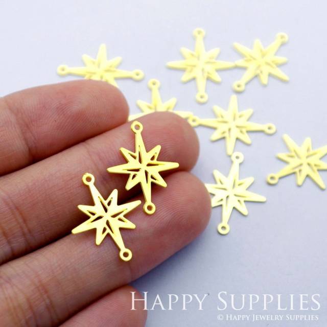 Brass Jewelry Charms, Star GeometricRaw Brass Earring Charms, Brass Jewelry Pendants, Raw Brass Jewelry Findings, Brass Pendants Jewelry Wholesale (RD1690)