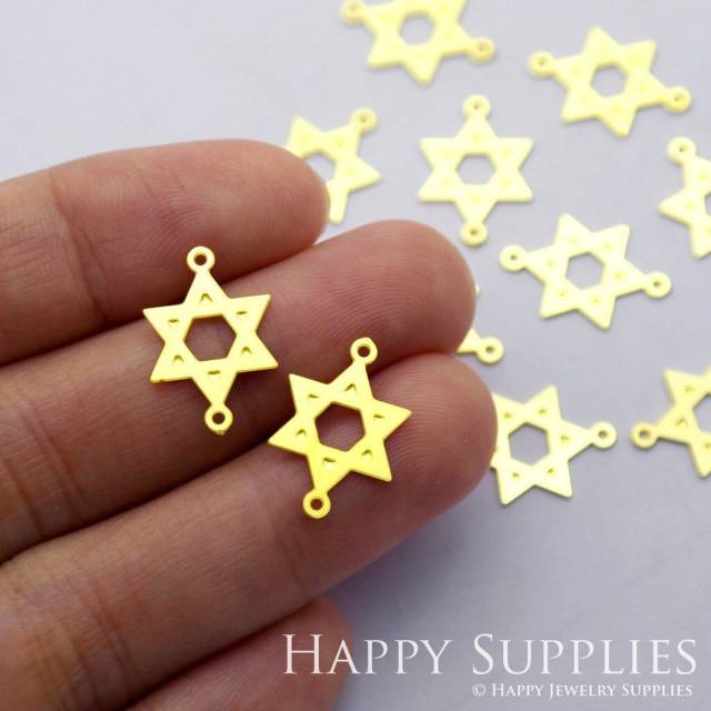 Brass Jewelry Charms, Star GeometricRaw Brass Earring Charms, Brass Jewelry Pendants, Raw Brass Jewelry Findings, Brass Pendants Jewelry Wholesale (RD1706)