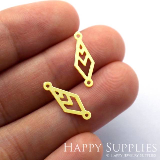 Brass Jewelry Charms, Diamond GeometricRaw Brass Earring Charms, Brass Jewelry Pendants, Raw Brass Jewelry Findings, Brass Pendants Jewelry Wholesale (RD1698)