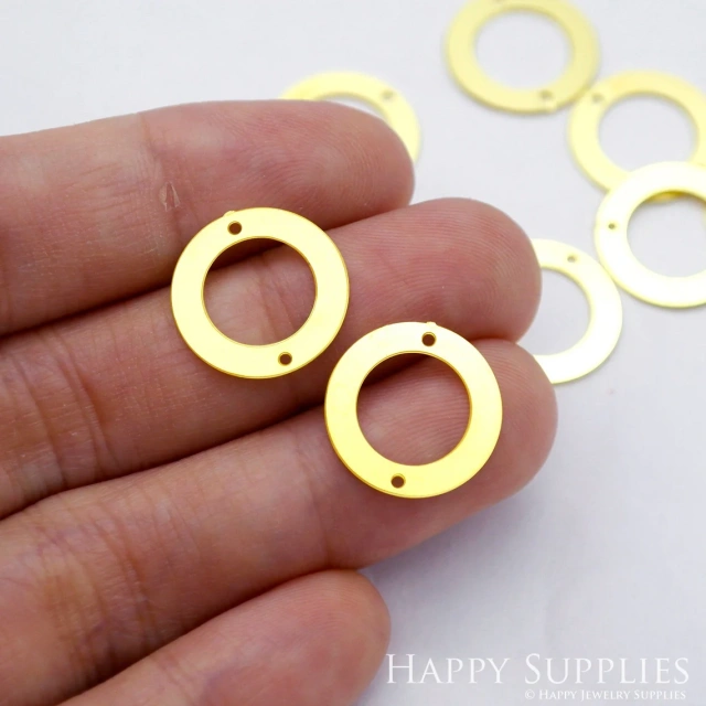 Brass Jewelry Charms, Circle Geometric Raw Brass Earring Charms, Brass Jewelry Pendants, Raw Brass Jewelry Findings, Brass Pendants Jewelry Wholesale (RD1960)