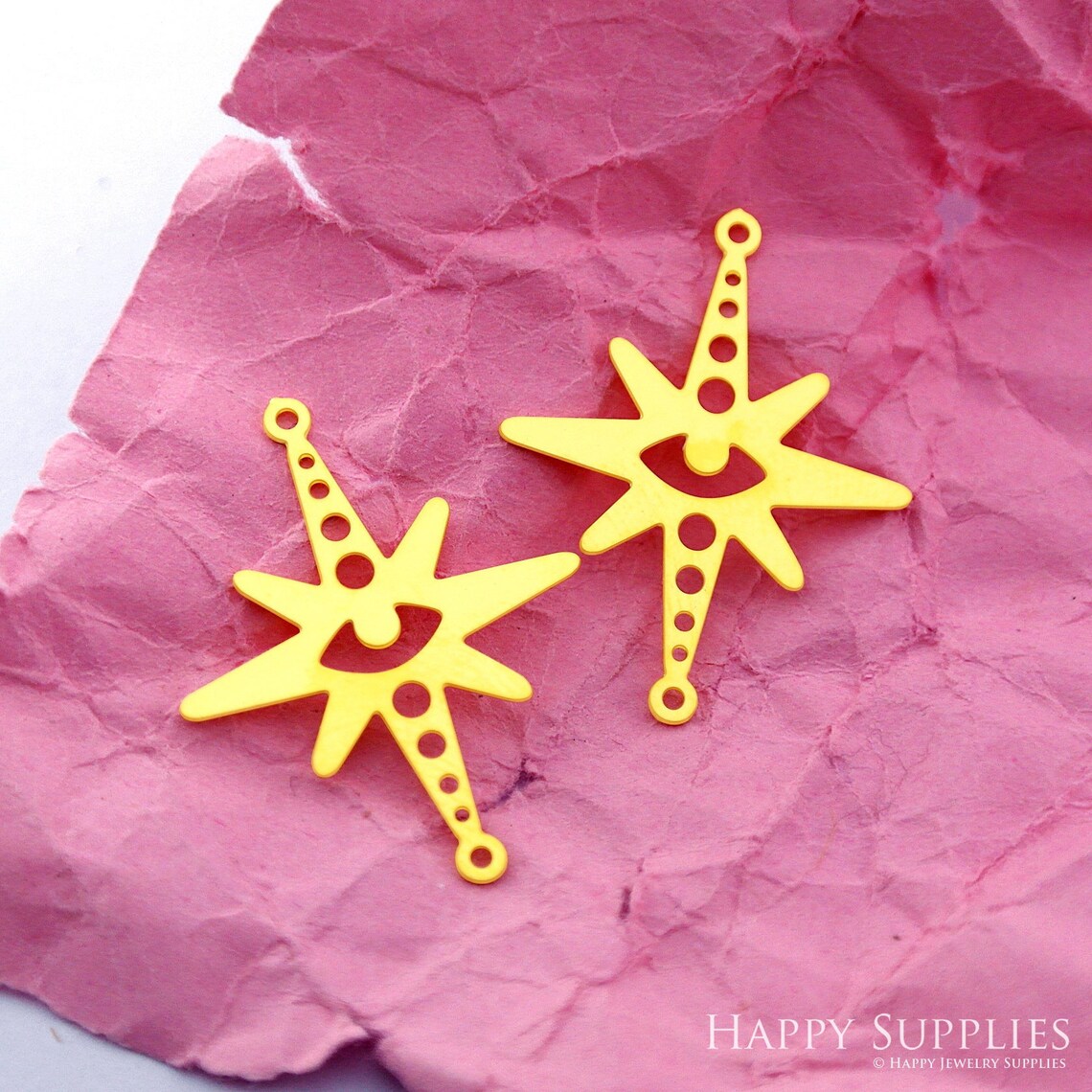 10pcs Brass Jewelry Charms, Star Geometric Raw Brass Earring Charms, Brass Jewelry Pendants, Raw Brass Jewelry Findings, Brass Pendants Jewelry Wholesale (RD2200)