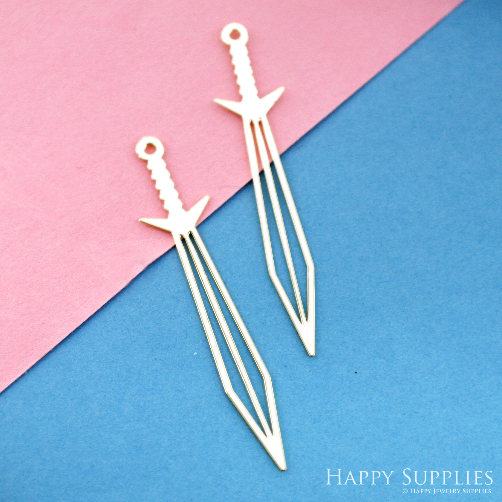 Stainless Steel Jewelry Charms, Sword Stainless Steel Earring Charms, Stainless Steel Silver Jewelry Pendants, Stainless Steel Silver Jewelry Findings, Stainless Steel Pendants Jewelry Wholesale (SSD2430)