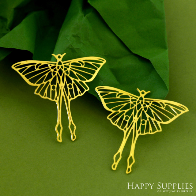 Stainless Steel Jewelry Charms, Moth Stainless Steel Earring Charms, Stainless Steel Silver Jewelry Pendants, Stainless Steel Silver Jewelry Findings, Stainless Steel Pendants Jewelry Wholesale (SSD2433)
