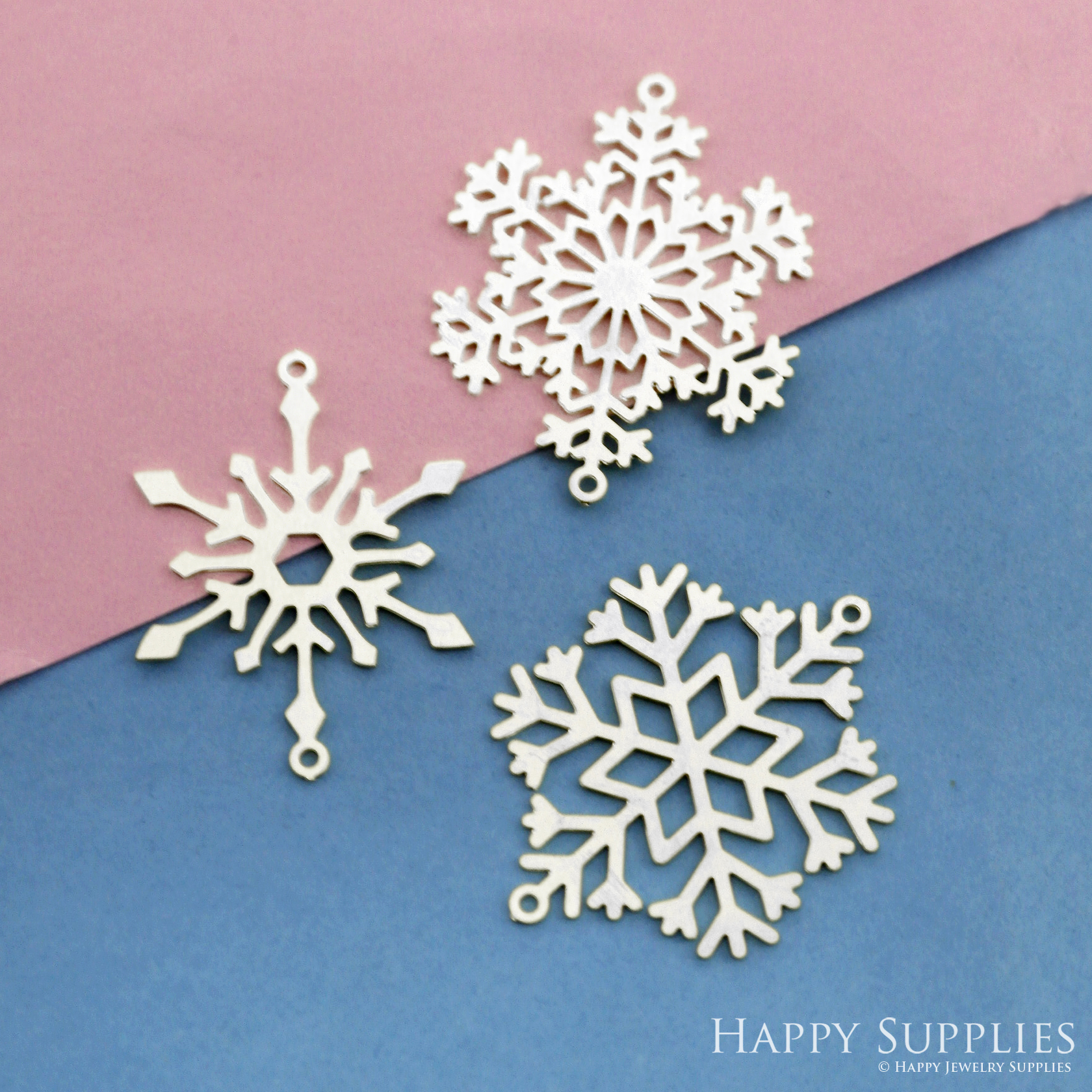 Stainless Steel Jewelry Charms, Snowflake Stainless Steel Earring Charms, Stainless Steel Silver Jewelry Pendants, Stainless Steel Silver Jewelry Findings, Stainless Steel Pendants Jewelry Wholesale (SSD2463)