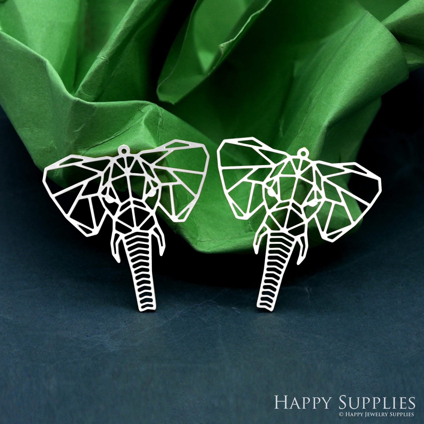 Stainless Steel Jewelry Charms, Elephant Stainless Steel Earring Charms, Stainless Steel Silver Jewelry Pendants, Stainless Steel Silver Jewelry Findings, Stainless Steel Pendants Jewelry Wholesale (SSD2516)