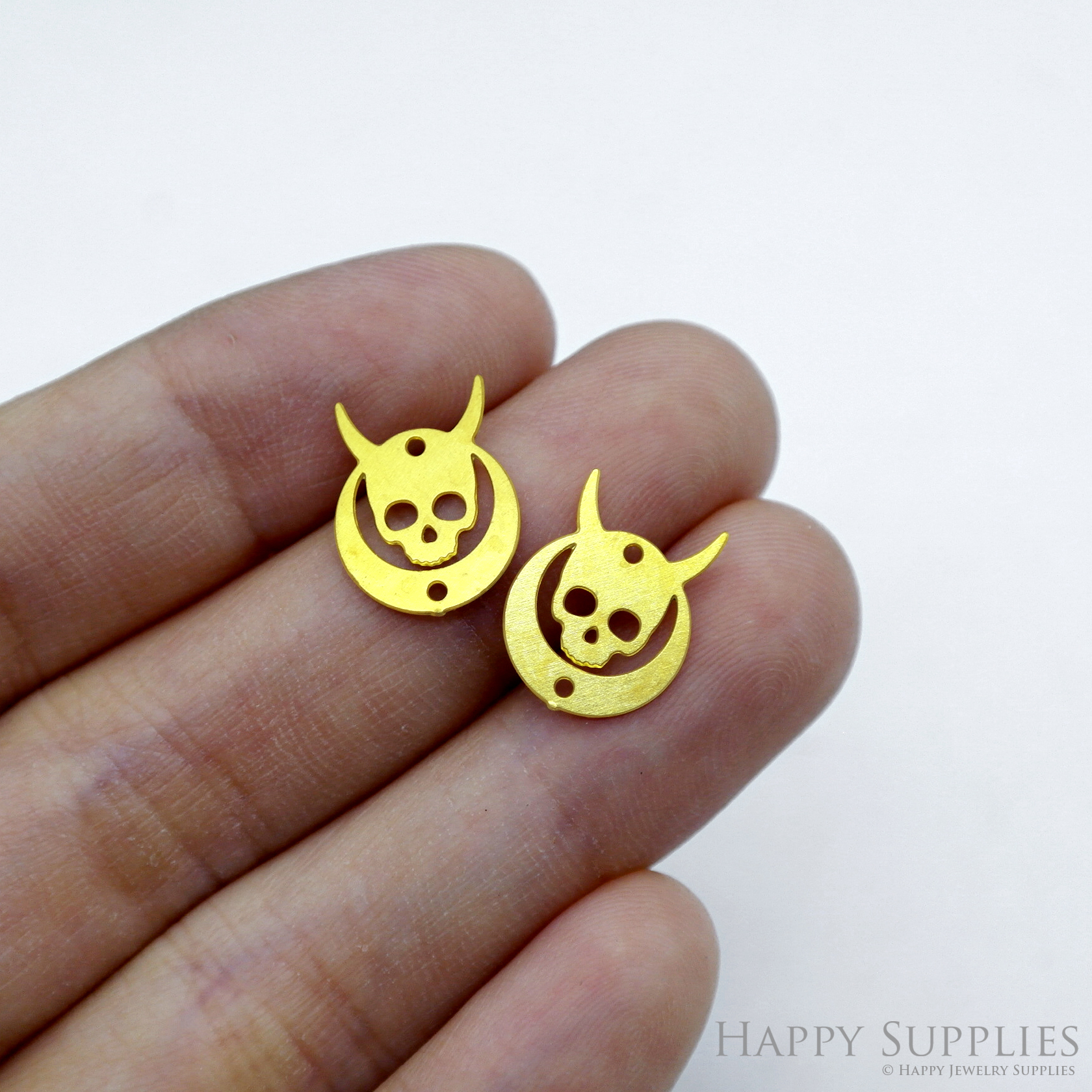 Stainless Steel Jewelry Charms, Skull Stainless Steel Earring Charms, Stainless Steel Silver Jewelry Pendants, Stainless Steel Silver Jewelry Findings, Stainless Steel Pendants Jewelry Wholesale (SSD2533)