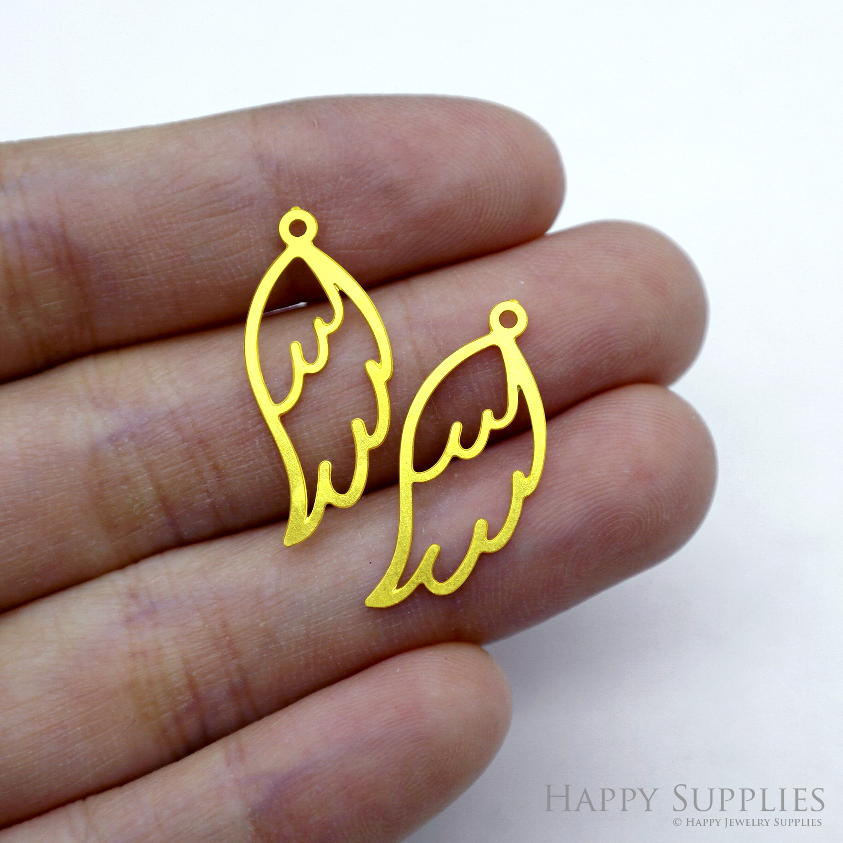 Stainless Steel Jewelry Charms, Wing Stainless Steel Earring Charms, Stainless Steel Silver Jewelry Pendants, Stainless Steel Silver Jewelry Findings, Stainless Steel Pendants Jewelry Wholesale (SSD2531)