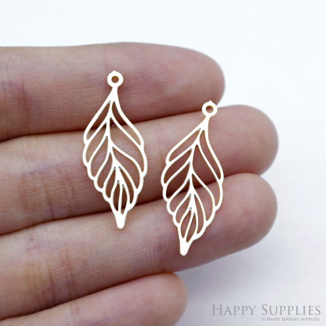 Stainless Steel Jewelry Charms, leaf Stainless Steel Earring Charms, Stainless Steel Silver Jewelry Pendants, Stainless Steel Silver Jewelry Findings, Stainless Steel Pendants Jewelry Wholesale (SSD2532)