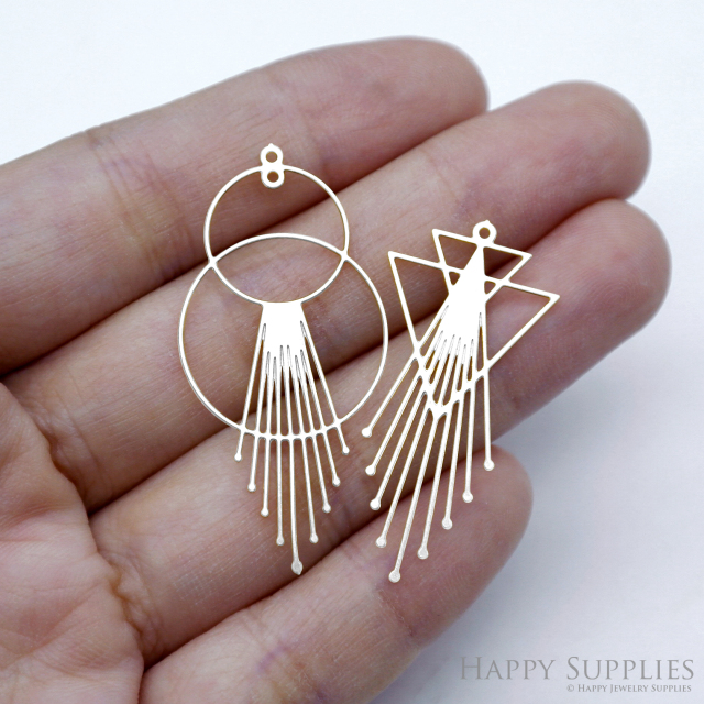 Stainless Steel Jewelry Charms, Geometry Stainless Steel Earring Charms, Stainless Steel Silver Jewelry Pendants, Stainless Steel Silver Jewelry Findings, Stainless Steel Pendants Jewelry Wholesale (SSD2524)