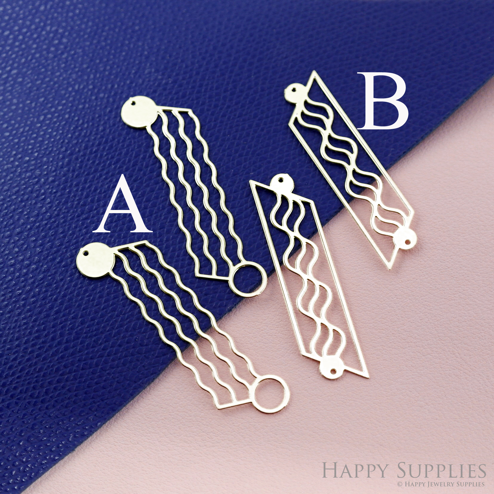 Stainless Steel Jewelry Charms, Water Ripple Stainless Steel Earring Charms, Stainless Steel Silver Jewelry Pendants, Stainless Steel Silver Jewelry Findings, Stainless Steel Pendants Jewelry Wholesale (SSD2538)