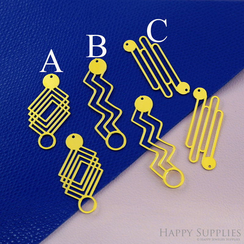 Stainless Steel Jewelry Charms, Water Ripple Stainless Steel Earring Charms, Stainless Steel Silver Jewelry Pendants, Stainless Steel Silver Jewelry Findings, Stainless Steel Pendants Jewelry Wholesale (SSD2539)