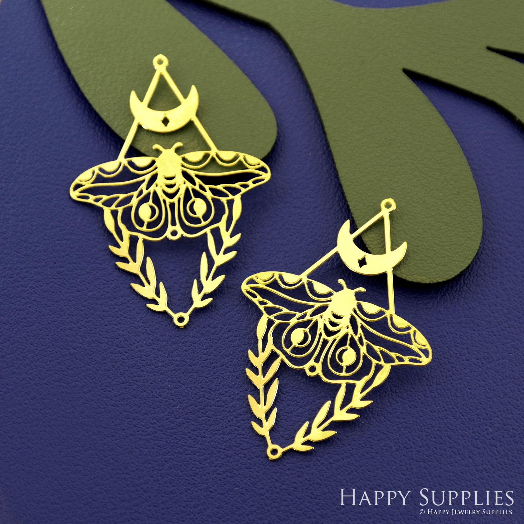Stainless Steel Jewelry Charms, Moth Stainless Steel Earring Charms, Stainless Steel Silver Jewelry Pendants, Stainless Steel Silver Jewelry Findings, Stainless Steel Pendants Jewelry Wholesale (SSD2552)