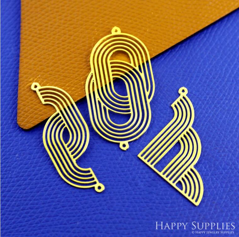 Stainless Steel Jewelry Charms, Water Ripple Stainless Steel Earring Charms, Stainless Steel Silver Jewelry Pendants, Stainless Steel Silver Jewelry Findings, Stainless Steel Pendants Jewelry Wholesale (SSD2597)