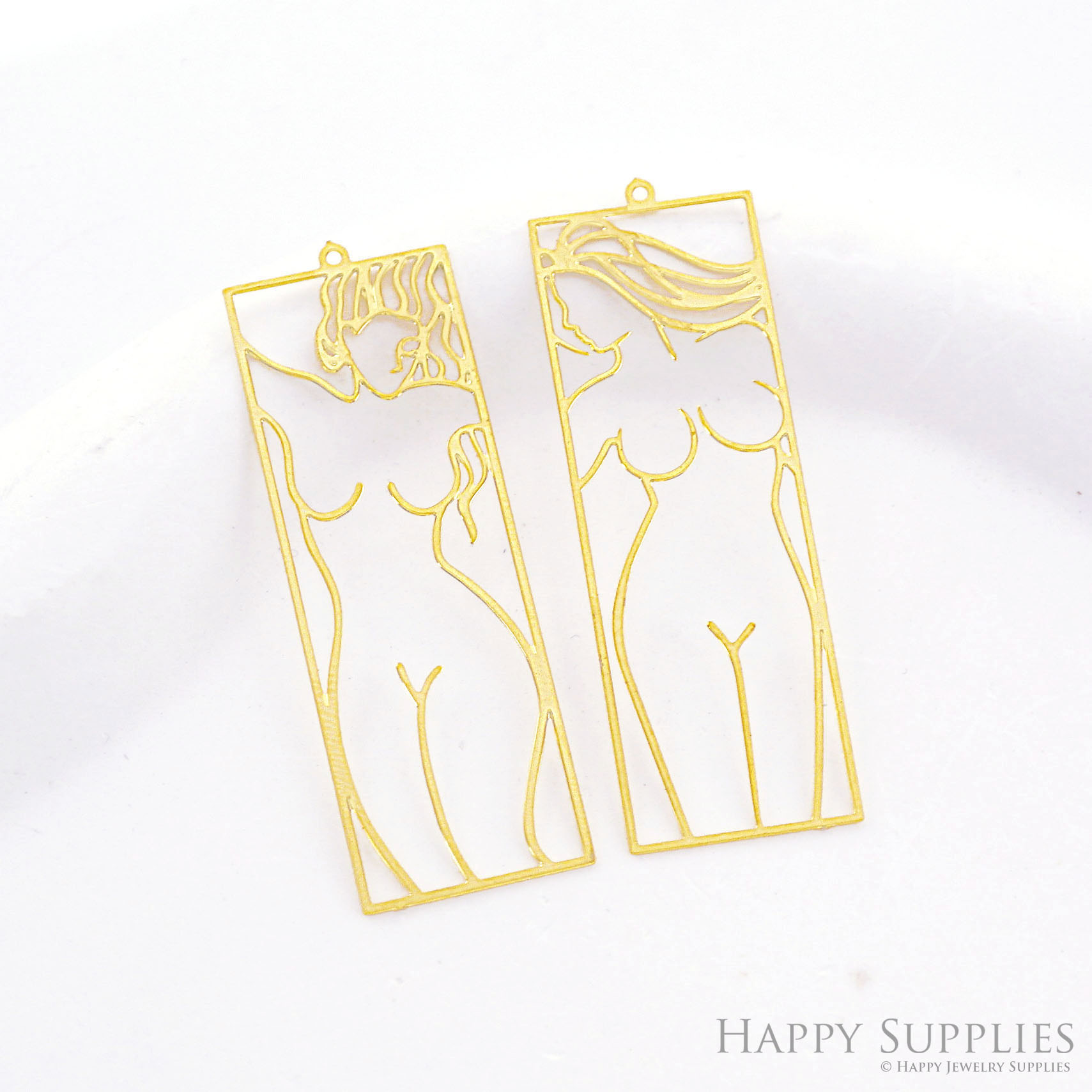 Brass Jewelry Charms, Woman Raw Brass Earring Charms, Brass Jewelry Pendants, Raw Brass Jewelry Findings, Brass Pendants Jewelry Wholesale (RD2610)